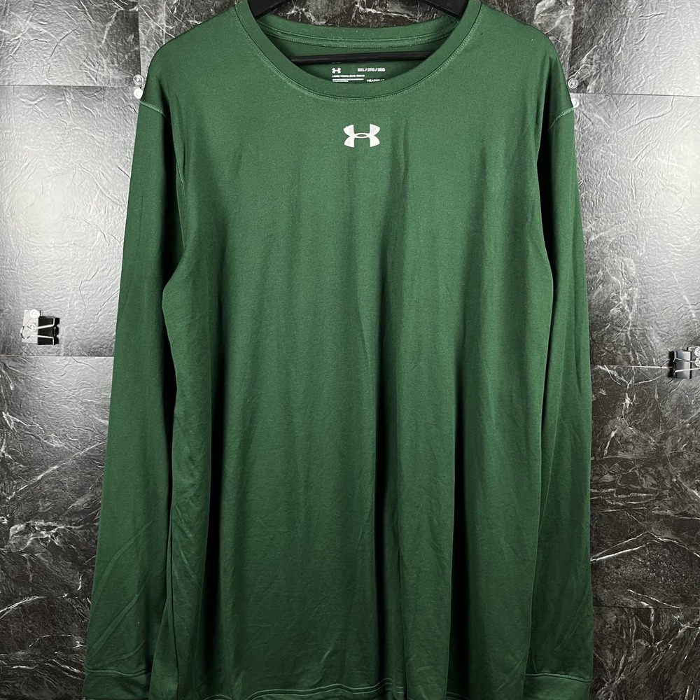 Under Armour Men's Green HeatGear Sleeve Train Shirt 2XL
